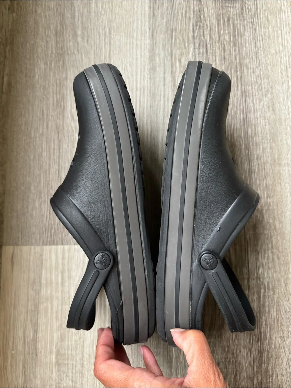 Crocs Crocband Clogs Black Unisex Men’s 8 Women’s 10
